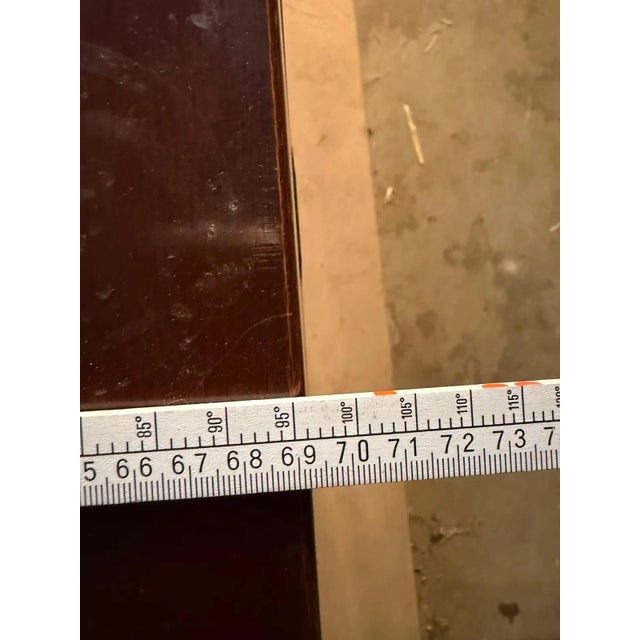 Colonial Mahogany Desk with Brass Fittings, 1990s For Sale - Image 9 of 13