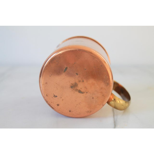 Vintage Copper Mug W/ Brass Handle For Sale In Milwaukee - Image 6 of 7
