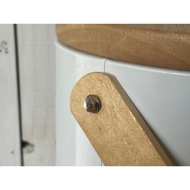 White Mid-Century Modern Georges Briard Ice Bucket For Sale - Image 8 of 12