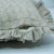 Fabdivine Handcrafted Block Print Frill Cushion Cover Light Blue 22x22 Inch Thick Linen- Tulsi Buti For Sale - Image 4 of 5