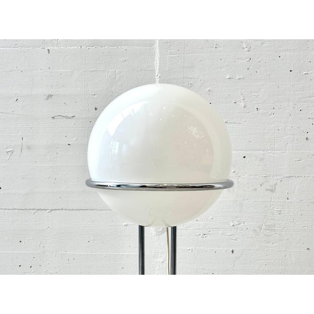 Space Age Floor Lamp with Opal Glass Globe and Chrome Frame, 1970s For Sale - Image 14 of 18