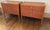 Pair of mid-century modern chests/nightstands crafted in the clean, architectural style of Florence Knoll for Knoll...
