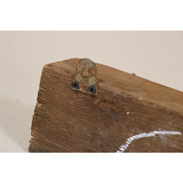 Antique Wood Handcarved Wall Coat Rack, 1890s For Sale - Image 3 of 13