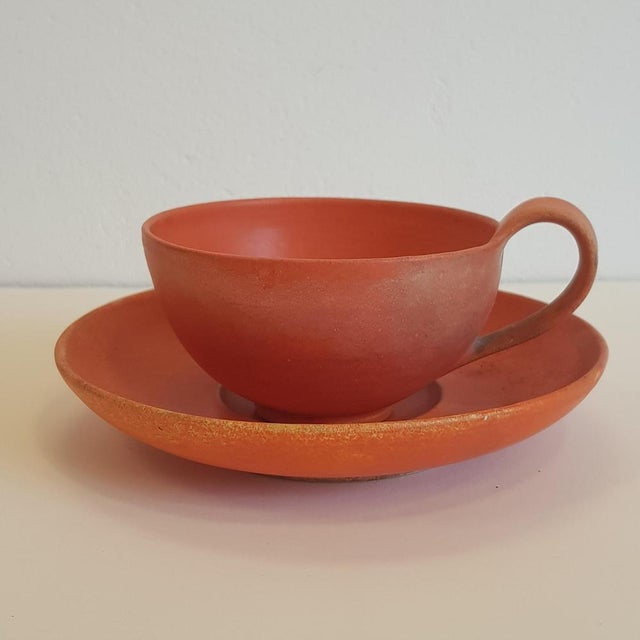Cup and Saucer by Svend Hammershøi for Kähler, 1930s, Set of 2 For Sale - Image 14 of 14