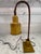 French 1940s French Metal Tole Mustard Desk Lamp With Toleware Paint & Shade For Sale - Image 3 of 10