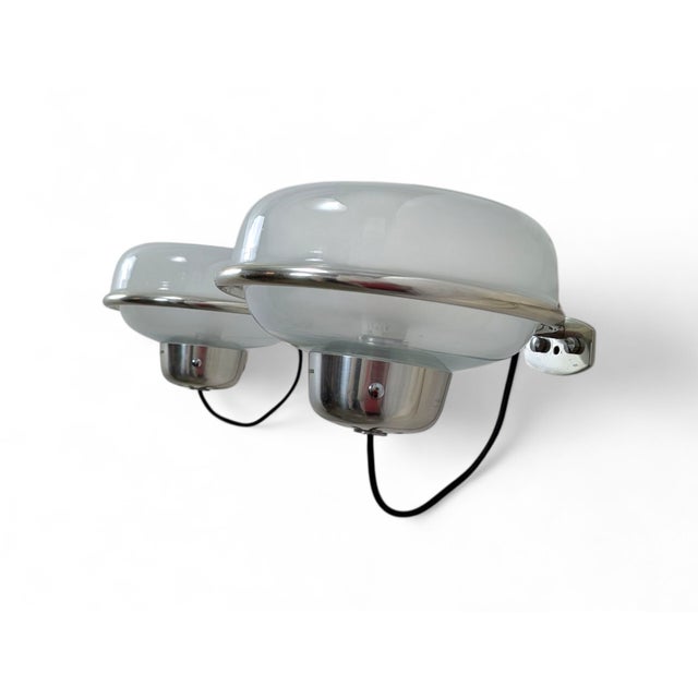 Silver Mod. 228 Wall Lamps by Gino Sarfatti for Arteluce, 1950s, Set of 2 For Sale - Image 8 of 12