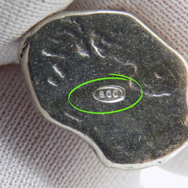 Metal Vintage Italian Handmade Silver Seahorse Miniature, 1970s For Sale - Image 7 of 11