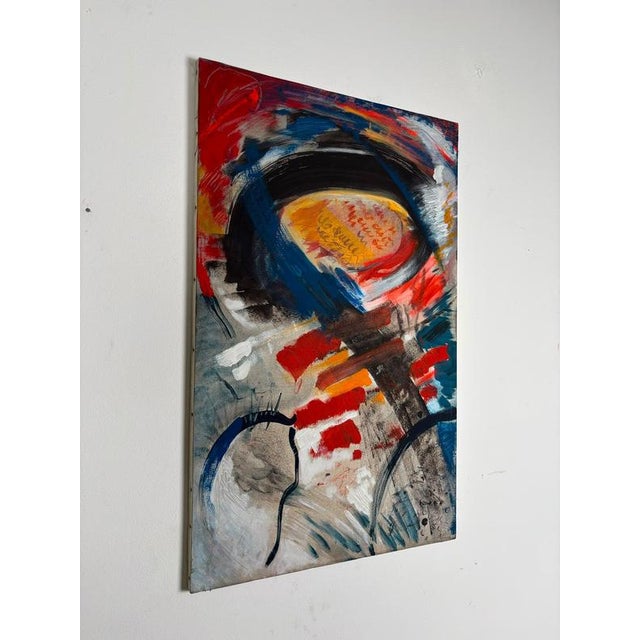 Isa Di Battista Gorini, Abstract Composition, 1990s, Painting on Canvas For Sale - Image 3 of 5
