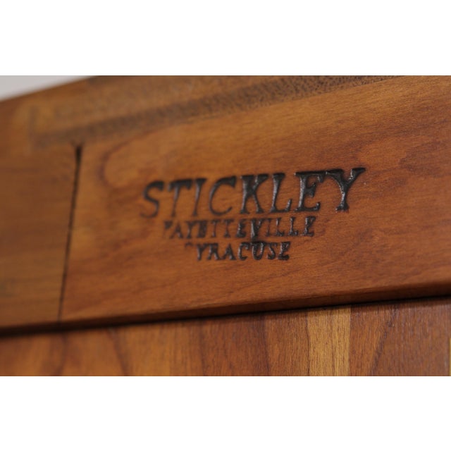 Pair Stickley Cherry Valley Corner China Cabinets For Sale - Image 17 of 18