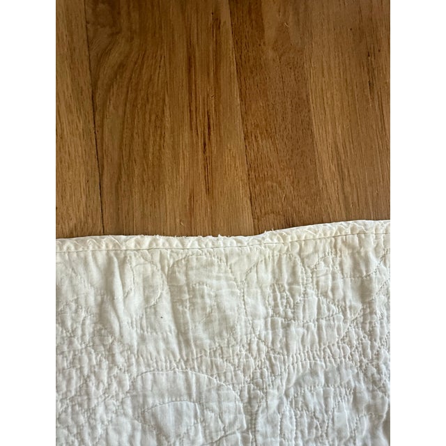 Antique 1920's Whirling Log Quilt Floursack Utility Quilt For Sale In Dallas - Image 6 of 12