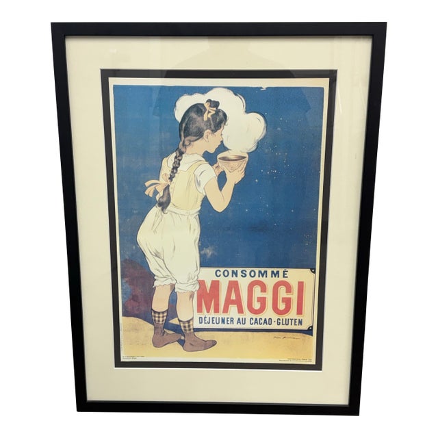 Framed “Consommé Maggi” Poster Reproduction For Sale