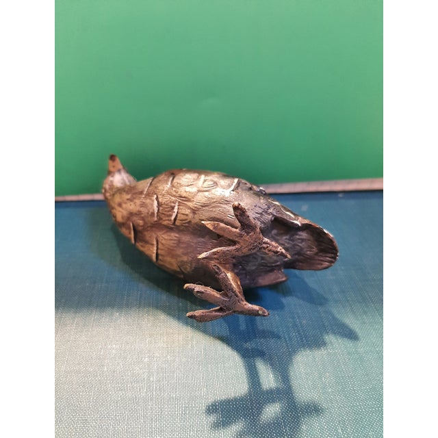 Vintage Austrian Bronze Game Bird Partridge Figurine For Sale In Fayetteville, AR - Image 6 of 9
