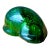 Vintage Green Glass Abstract Sculpture For Sale