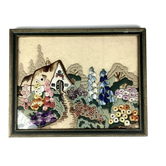 Antique Framed Hand Crocheted Textile Work of Art For Sale - Image 11 of 11