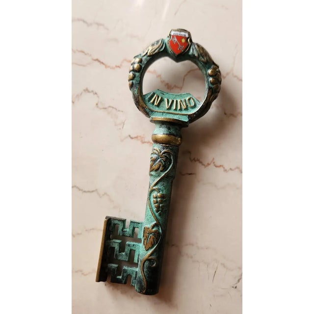 1950s 1950s Bronze Key Vino Wine Bottle Opener Germany For Sale - Image 5 of 10
