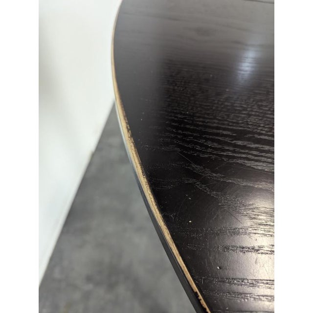 Black Modern Black-Stained Oak Table For Sale - Image 8 of 11