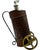 Details: -Charming decanter holder shaped like a golf caddy -Caddy made of faux crocodile leather, brass wheels, and...