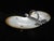 Chinese Butterfly Silver & Mother of Pearl Shell Footed Serving Tray Dish For Sale - Image 9 of 11