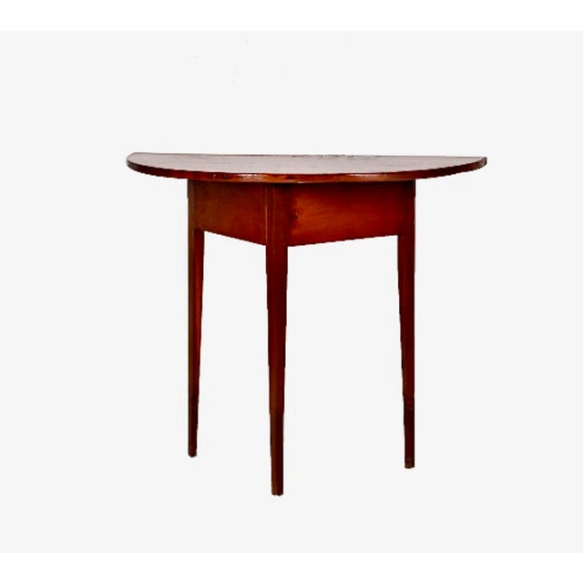 Shaker (Attributed) Demi-Lune Table For Sale - Image 11 of 11