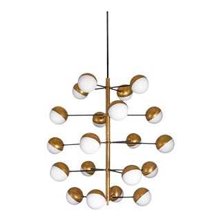 1960s Italian Cloud Chandelier by Stilnovo For Sale