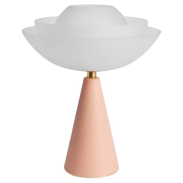 Pink Lotus Table Lamp by Mason Editions For Sale