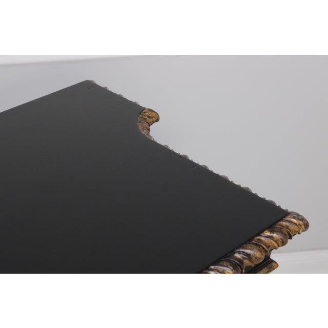 Black Marge Carson Large Black Painted Sideboard Credenza For Sale - Image 8 of 16