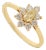 14k Gold Victorian Inspired Fancy Yellow Diamond Flower Cluster Ring Size 9 For Sale