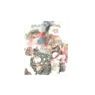 Peter Dischleit, Abstract Composition, 1973, Ink and Watercolor on Paper For Sale
