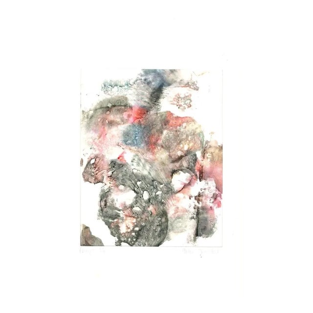 Peter Dischleit, Abstract Composition, 1973, Ink and Watercolor on Paper For Sale