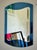 Mid-Century Modern Fontana Arte Blue Glass Mirror For Sale - Image 3 of 11