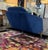 Ink Blue Ligne Roset Lou Cantilever Accent Chair For Sale - Image 8 of 9