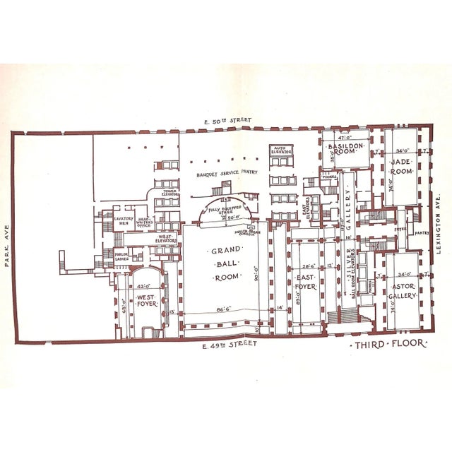 Traditional "Facts About the Waldorf-Astoria" 1944 For Sale - Image 3 of 14