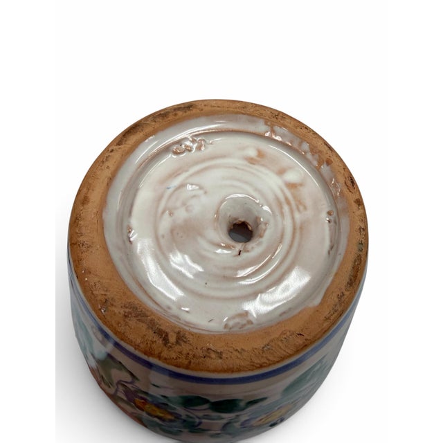 Signed Vintage Italian Caltagirone Majolica Moor's Head Ceramic Planter For Sale In West Palm - Image 6 of 6