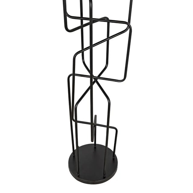 Not Yet Made - Made To Order NOIR Moriarty Floor Lamp, Black Metal For Sale - Image 5 of 8
