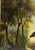 English Black Horse and Dog in British Countryside Landscape Oil Painting, Large Scale, 19th Century For Sale - Image 3 of 7
