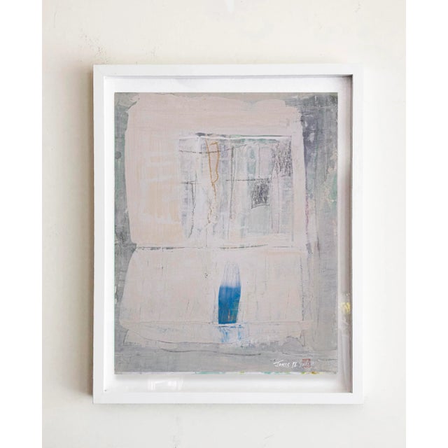 "Janus.IX" Framed Contemporary Original Abstract Minimalist Mixed-Media Painting For Sale In Los Angeles - Image 6 of 6