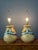 1970s Sunset Cosco Drip Glaze Ceramic Table Lamps in Earth Tones - a Pair For Sale - Image 9 of 13