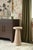 Brand new special order item. Not vintage. Elegant occasional table featuring a round tapered design with a distinctive...