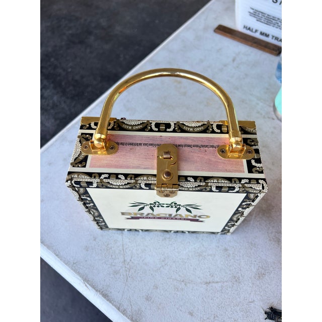 Vintage Cigar Box Purse Beaded Mai Tai For Sale In West Palm - Image 6 of 8