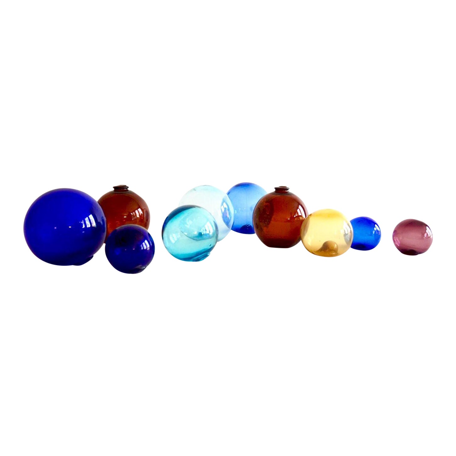 Collection of Glass Floats Set of 10 Chairish
