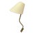 Lisa Johansson-Pape Sconce in Fabric and Brass, Ornö, Finland, 1950s For Sale