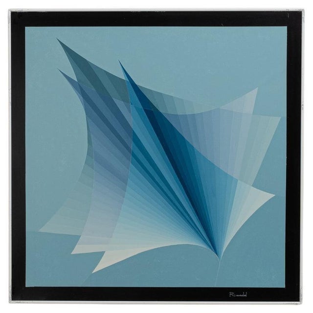 20th Century Belgian Artwork With Metal Frame By Rene Berdal For Sale - Image 15 of 18