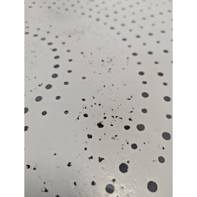 Wrought Iron Garden Table, Chairs and Bench, 1900s, Set of 4 For Sale - Image 10 of 11