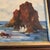 Traditional 1930’s Original Impressionist Rocky Seascape Painting Original Antique Frame Signed For Sale - Image 3 of 5