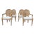 Carved Wood Faux Bois Dining Armchairs For Sale