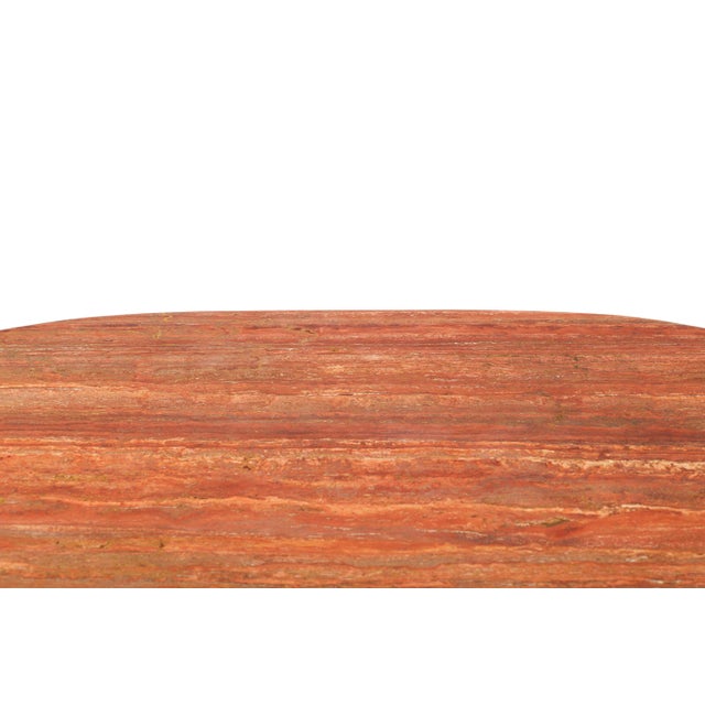 Tobia Dining Table in Red Traverine by Afra and Tobia Scarpa for B&B Italia, 1970s For Sale - Image 6 of 11