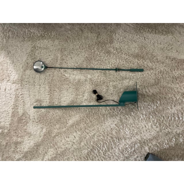 Tiffany Blue Late 20th Century Robert Sonneman for George Kovacs Feather Floor Lamp For Sale - Image 8 of 9