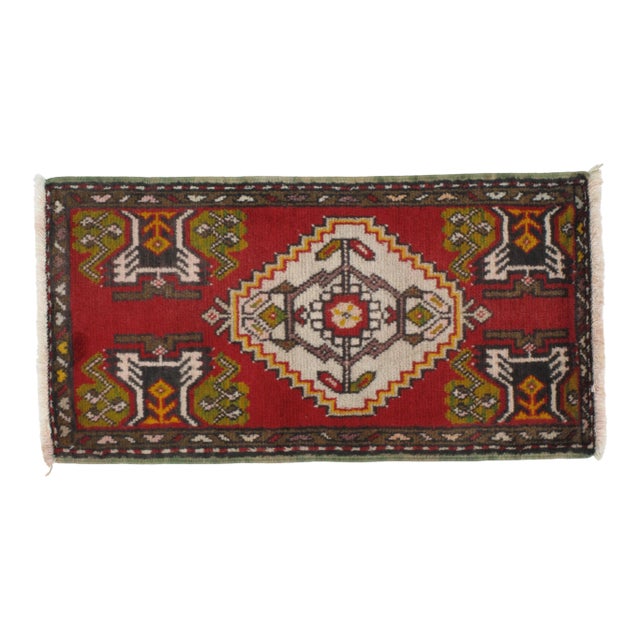 1970s Vintage Yastik Rug - 1′9″ × 3′4″ For Sale