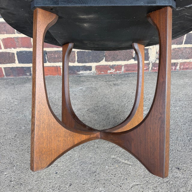 Wood Broyhill Brasilia Round Side Table For Sale - Image 7 of 10