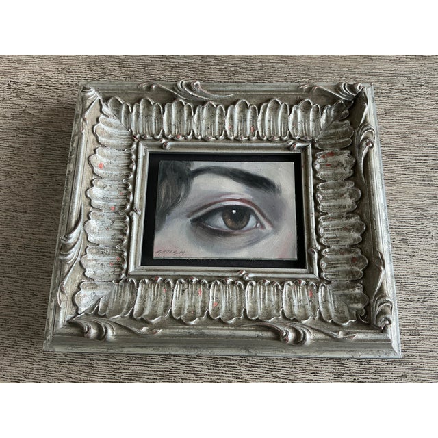 Contemporary Steadfast, Oil on Board by Amy Absher Reyes For Sale - Image 3 of 3